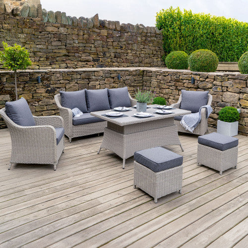 Pacific Lifestyle Antigua Lounge Set with Ceramic Top Garden Furniture UK