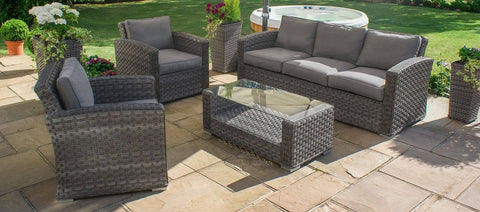 Victoria 3 Seat Sofa Set - Outdoor Sofa - Maze Rattan - Garden Furniture UK
