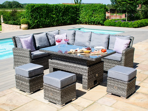 Rising table discount garden set