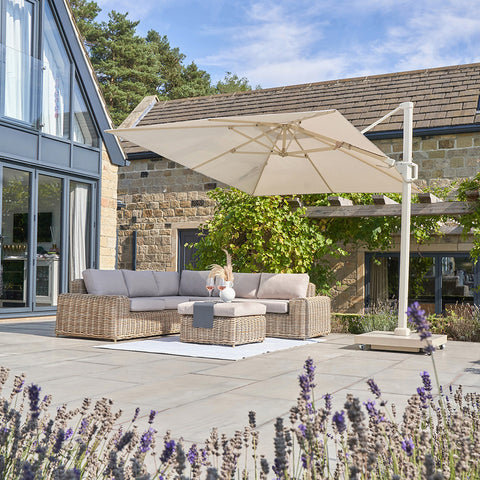 Challenger T2 3m Square Premium Parasol With 90kg Base