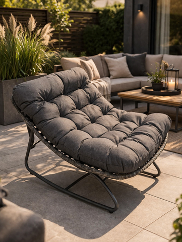 Supremo Grey Lounge Chair - Ex Display Clearance