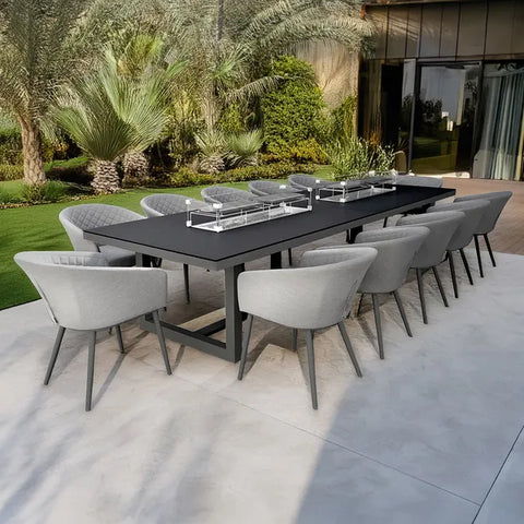 Ambition 12 Seat Fire Pit Dining Set