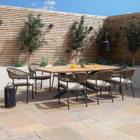 Bali 8 seat Dining Set - Showmodel Only