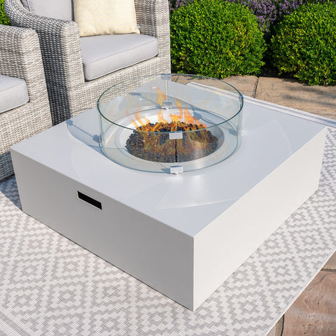 Fire Pit Coffee Table 100cm Square