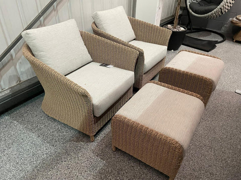 Supremo Lounge Set with Footstools - Ex Display