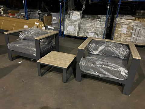 Supremo 2 Seat Sofa Lounge Set with Coffee Table