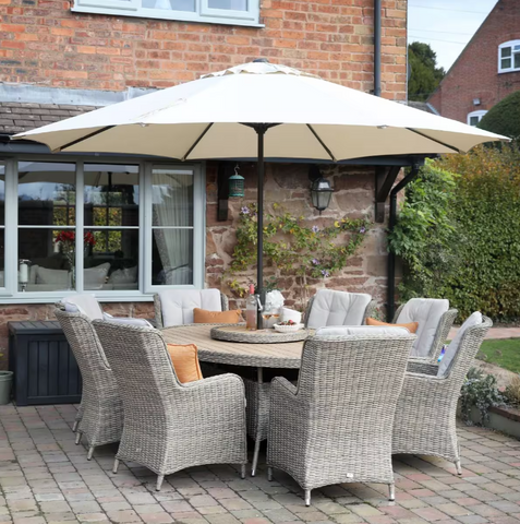 Supremo Lyra 8 Seat Oval with Lazy Susan - Boxed Clearance Set