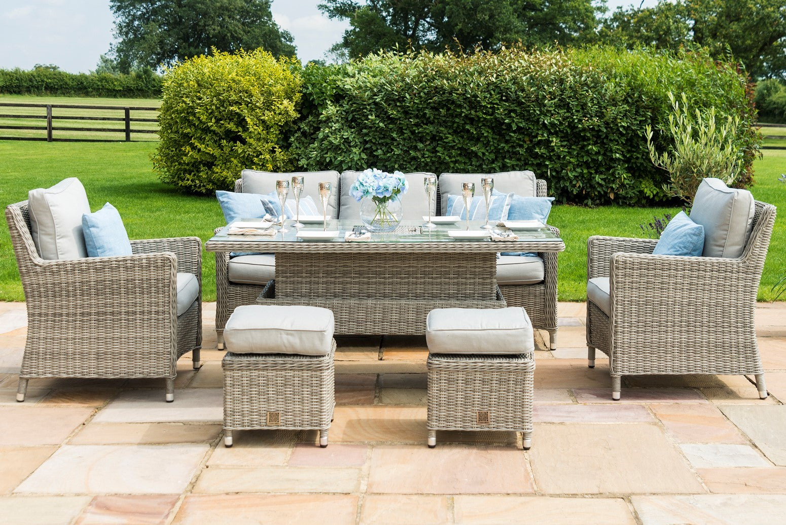 Maze rattan venice shop sofa dining set