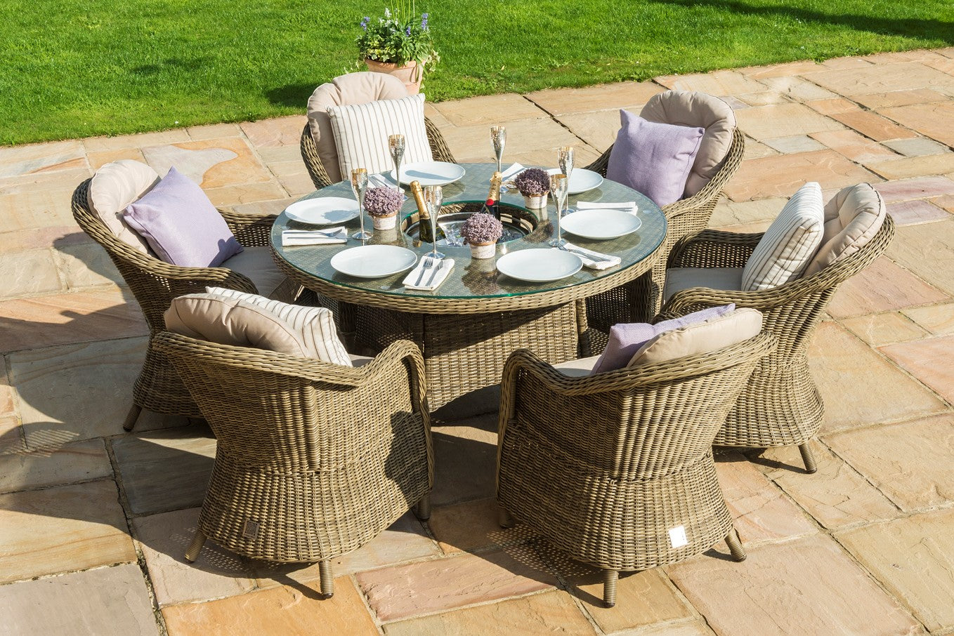 Wicker Maze Rattan Winchester Corner Dining Set Maze Rattan Rattan