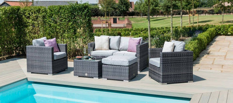 Georgia 2 Seat Sofa Set - With Ice Bucket - Outdoor Sofa - Maze Rattan - Garden Furniture UK