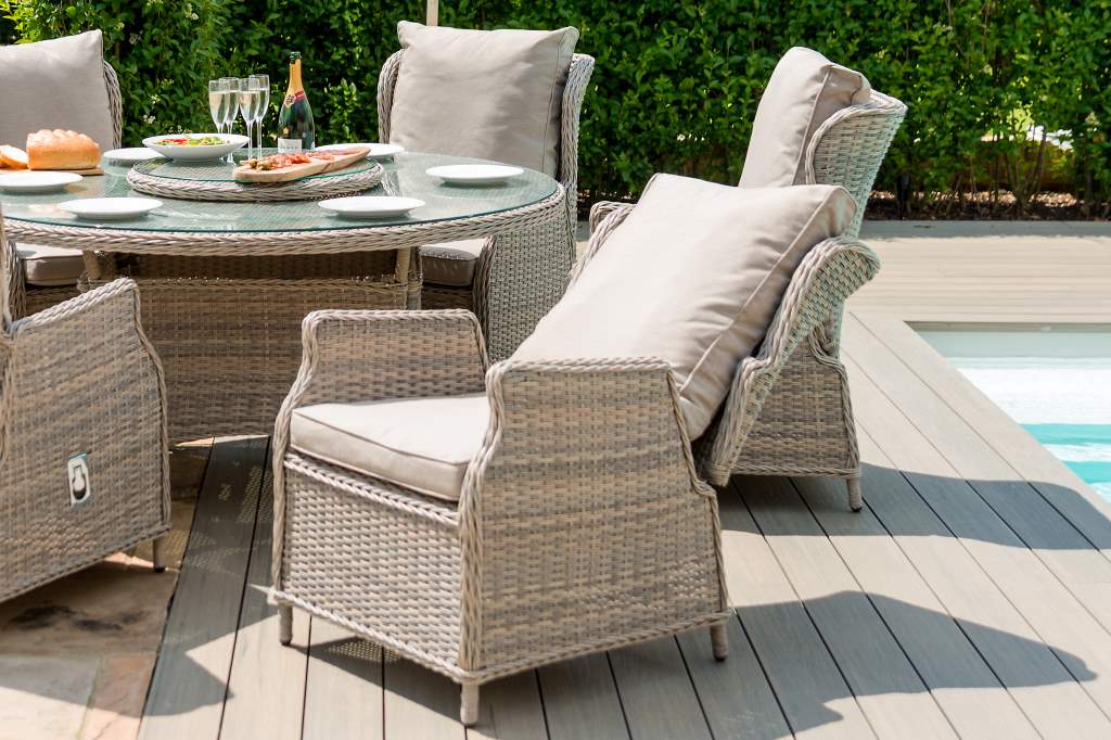 Rattan Dining Cotswold Reclining Corner Dining Set Cotswold